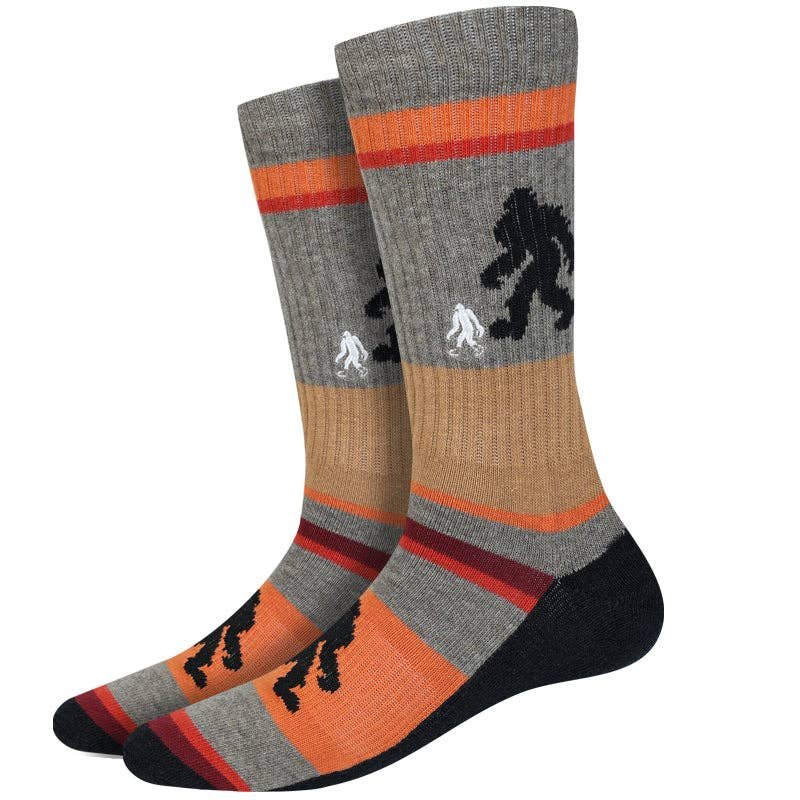 Active Bigfoot Colorblock Socks: Brown