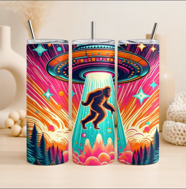 Alien and Bigfoot Tumbler