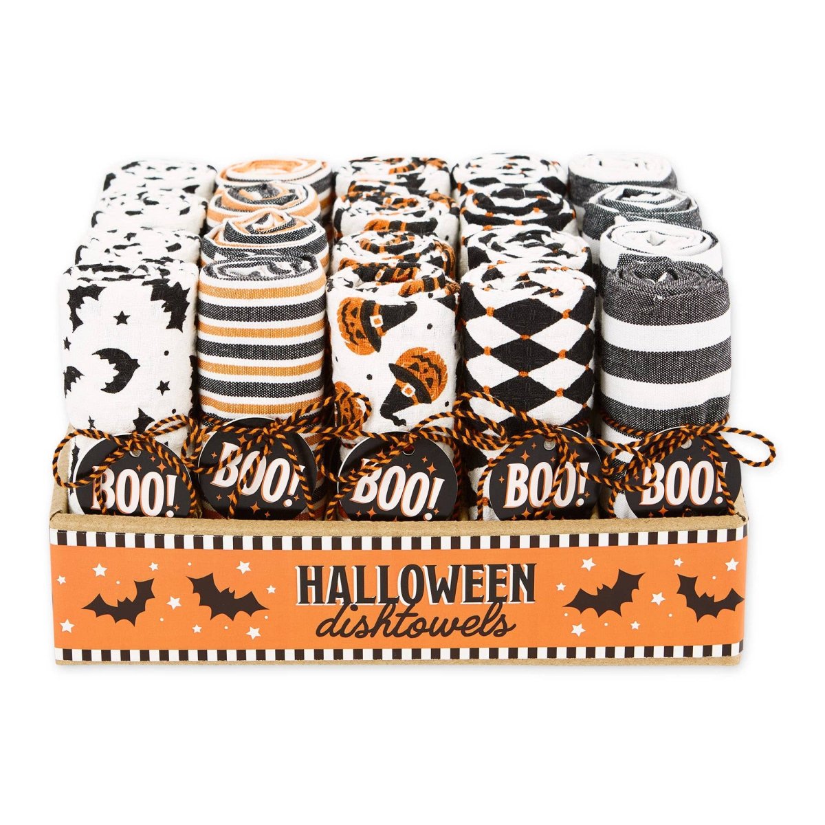 Boo! Halloween Assorted Dishtowels PDQ