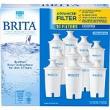 Brita Pitcher Standard Replacement Filters 10 Count White