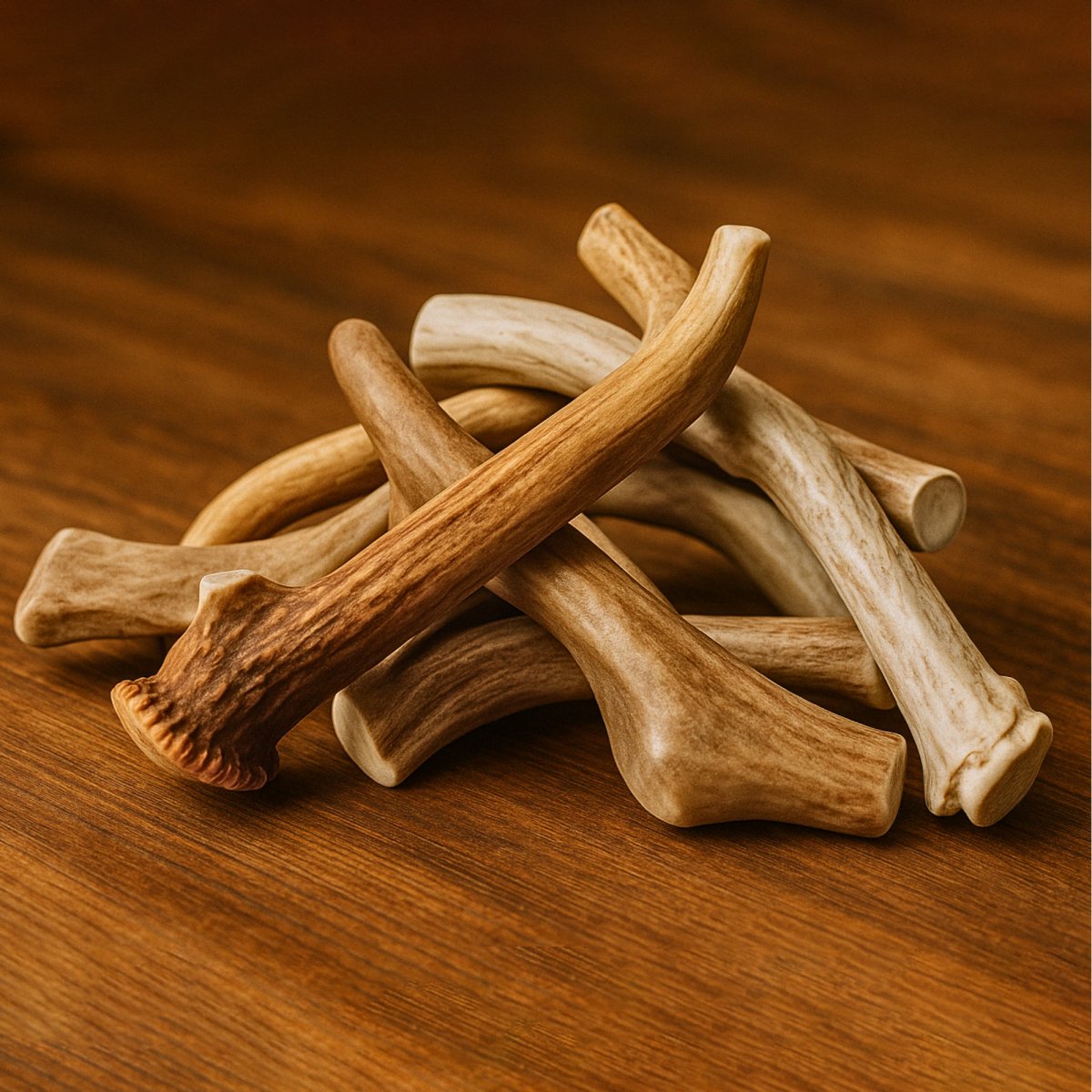 BULK - A Grade - Whole Deer Antler Chews - Sold by The Pound: 1LB Medium (5-6 Antler Chews