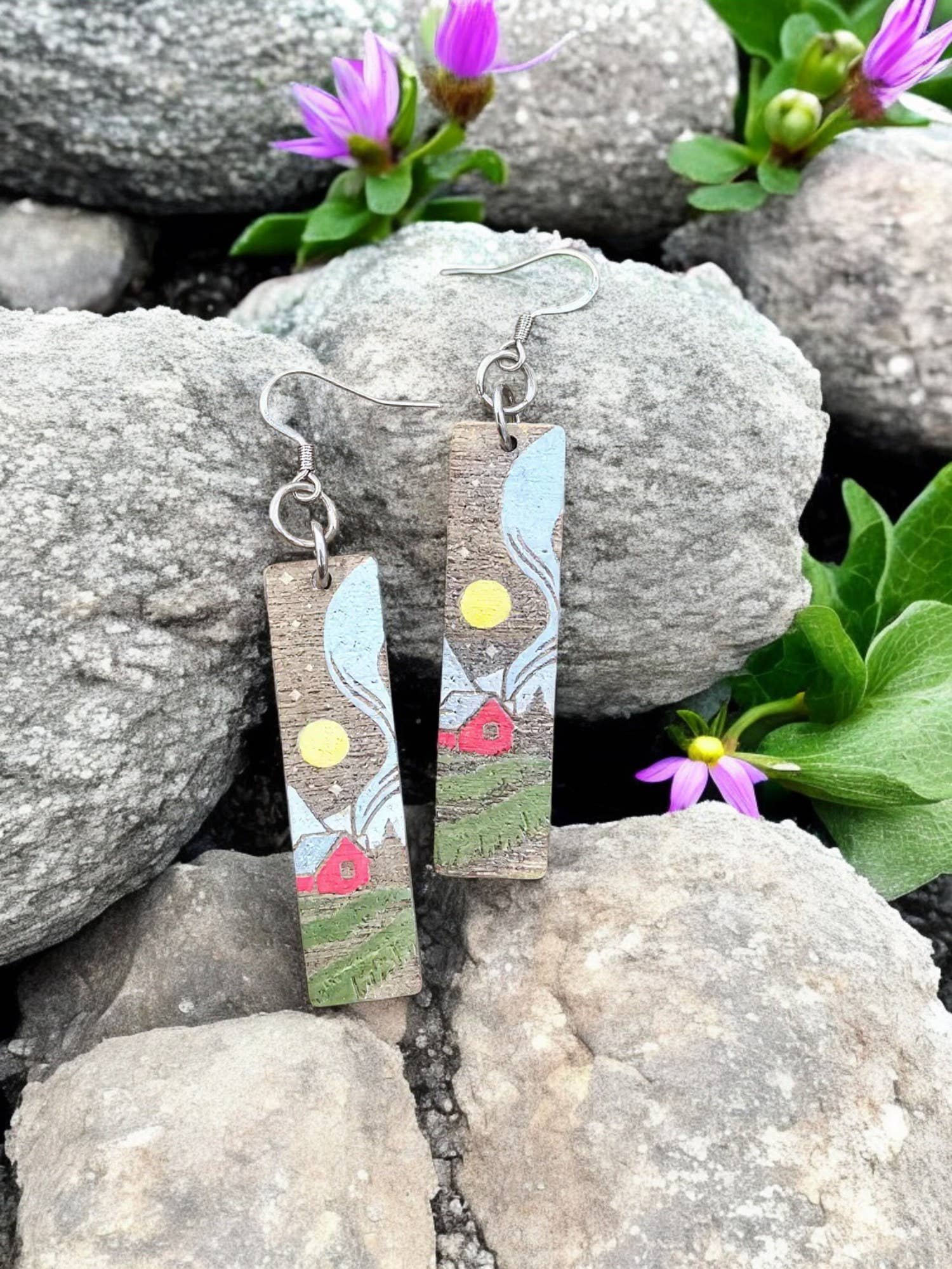 CABIN | Dangle Earrings: Rectangle