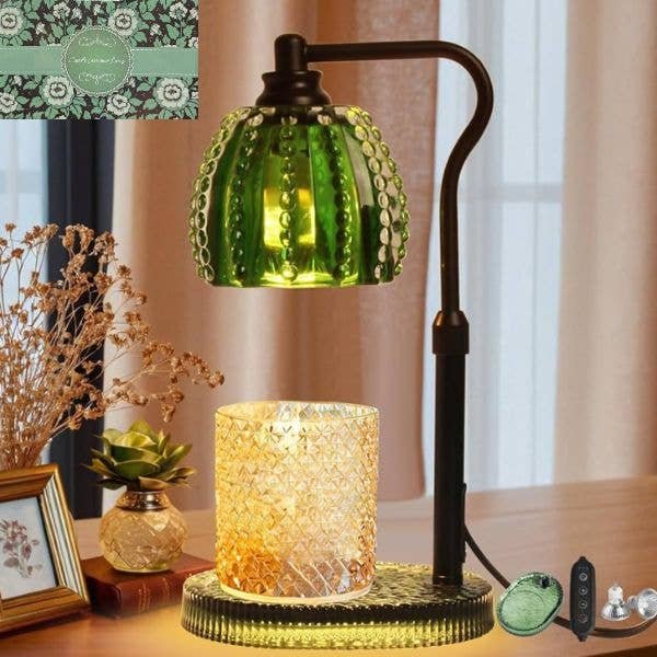 Candle Warmer Lamps - #TM1DV - Jade Green - Adjustable