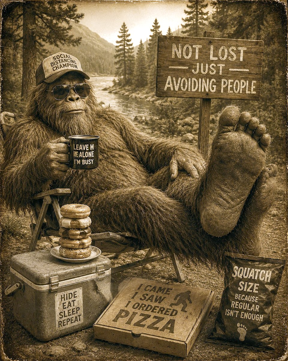 Not Lost - Bigfoot Wall Art