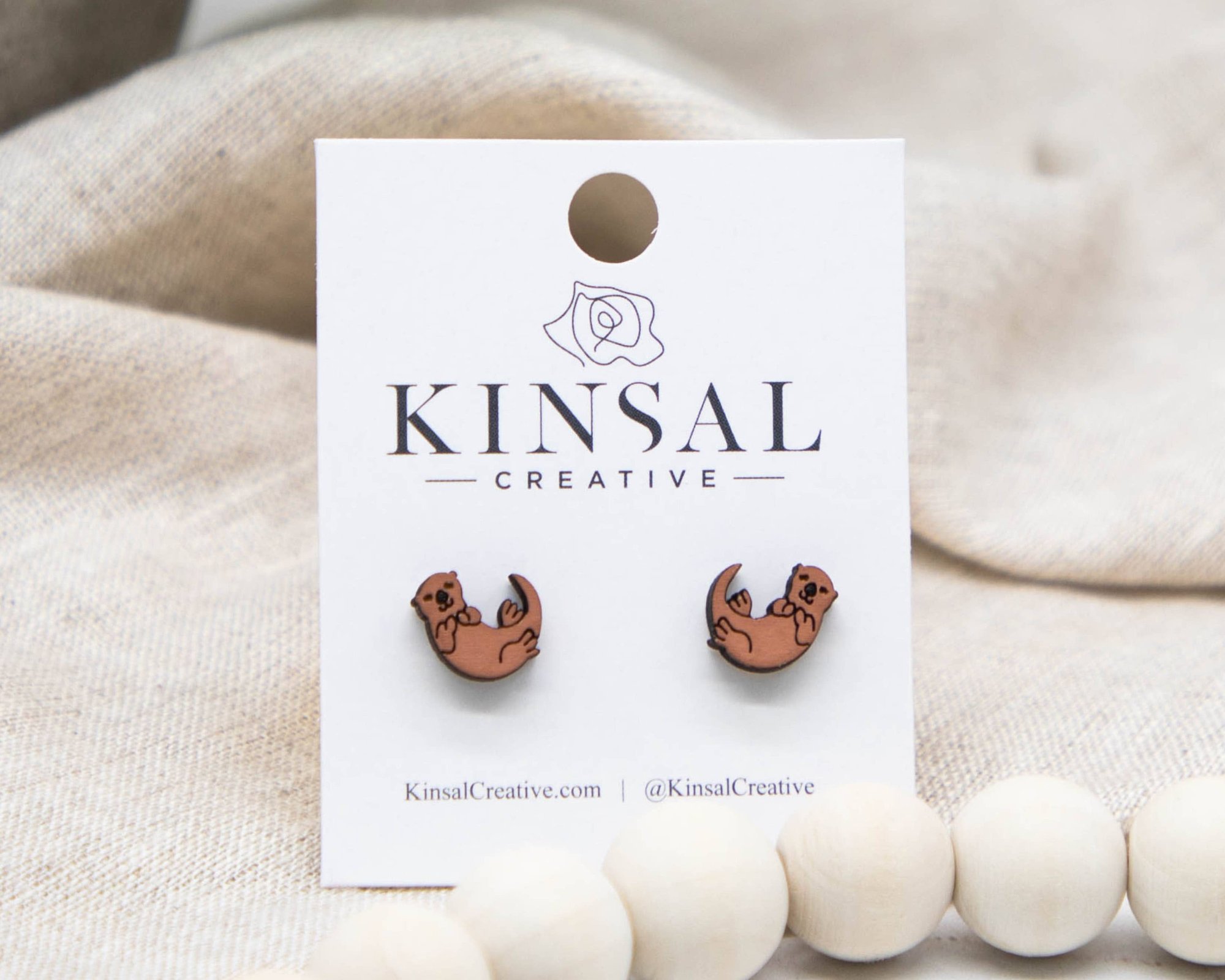 Hummingbird Wood Stud Earrings