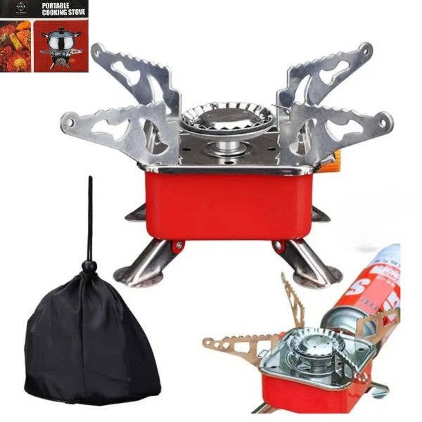 Portable Cooking Stove - #80049 - 4.4"x4.4"x3.6" -